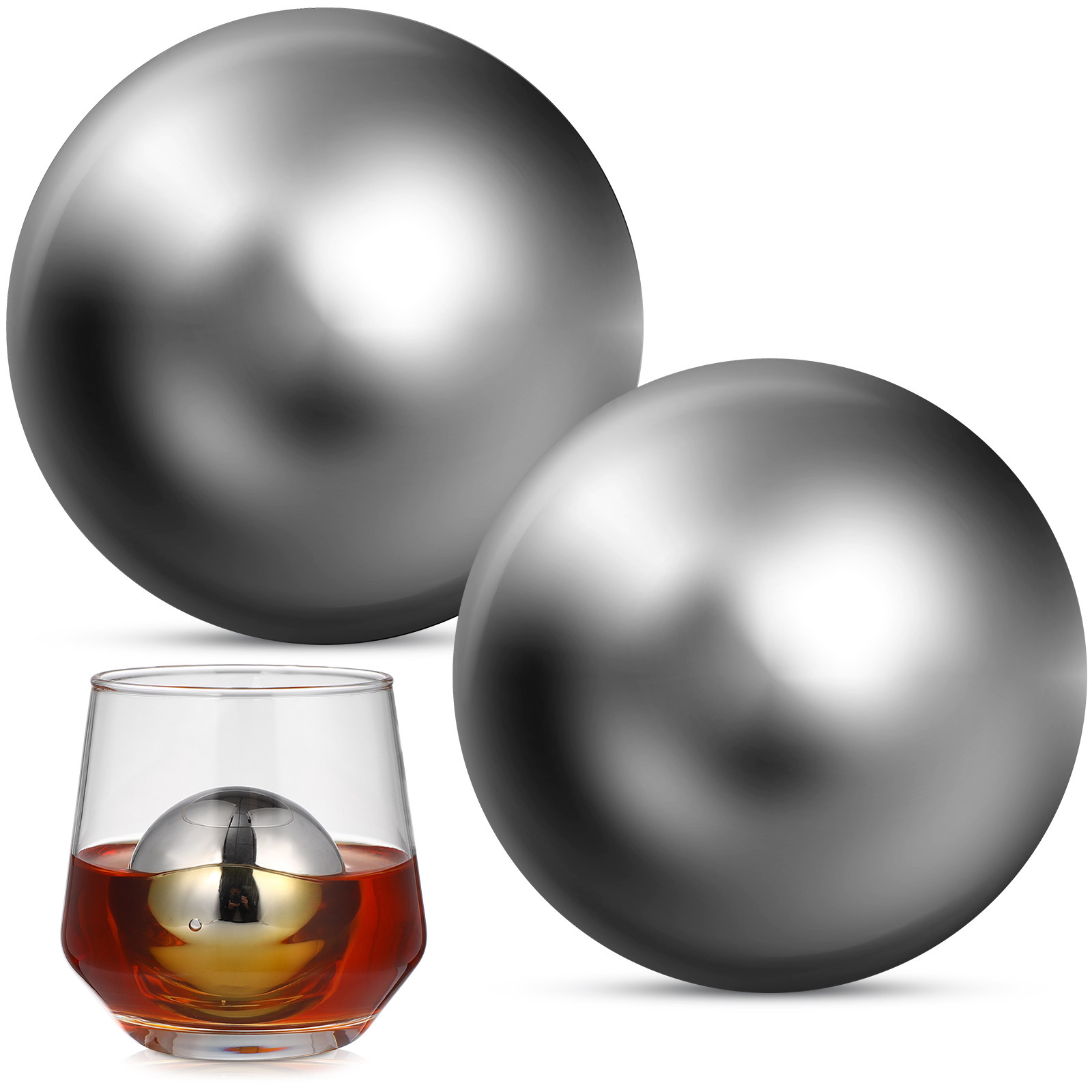 2Pcs Stainless Steel Whiskey S - Wine Beer The Whiskey บทวิจารณ์และราคา