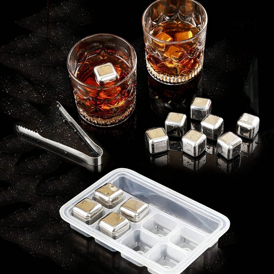 8/12 Pcs stainless steel ice c - Ice Bucket Silver บทวิจารณ์และราคา