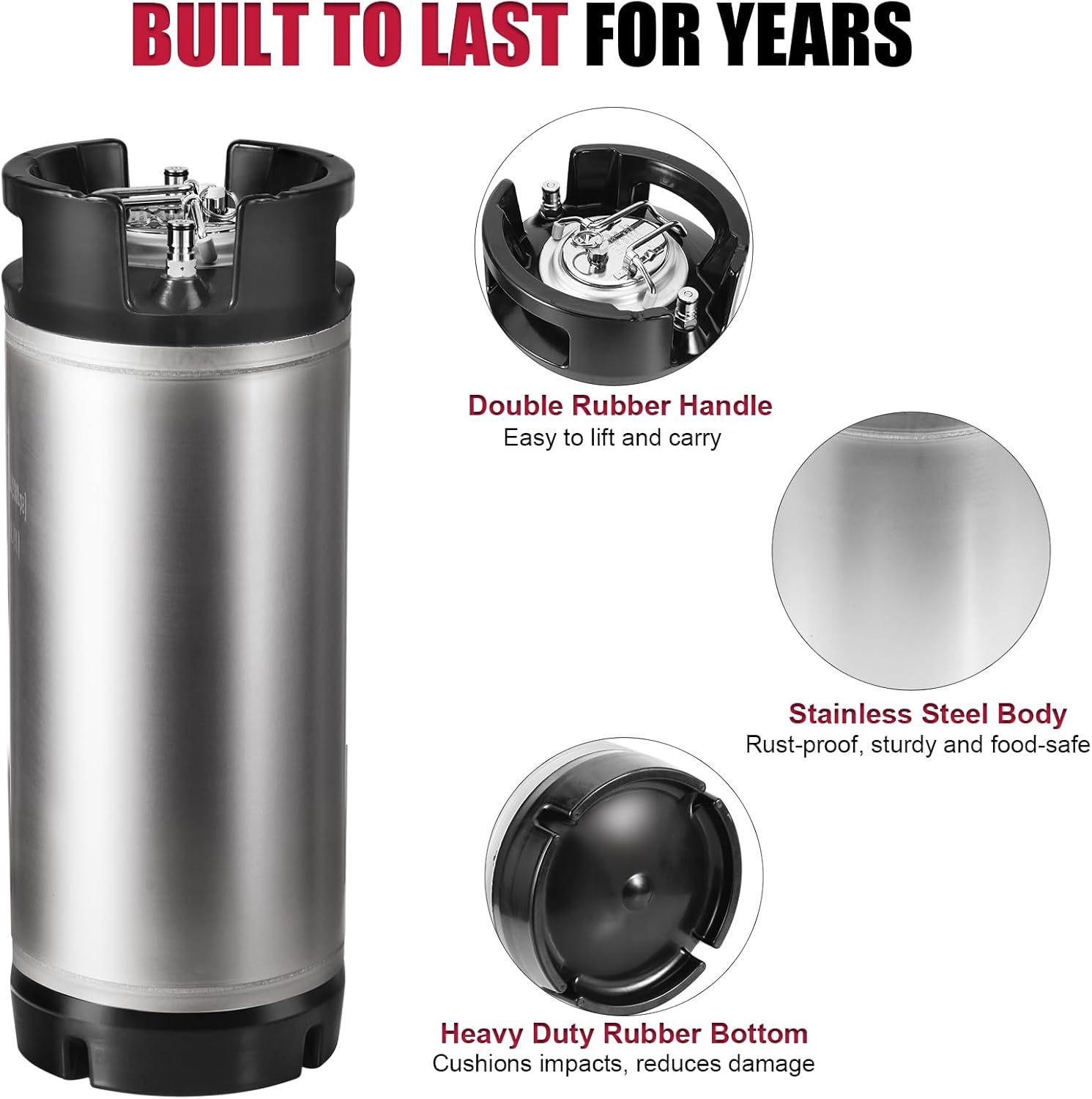 Ball Lock Keg Stainless Steel  - Craft Beer & Wine U- บทวิจารณ์และราคา