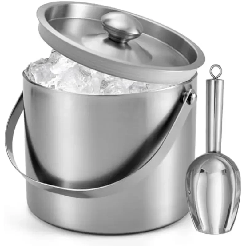 3/4L Stainless Steel Insulated - Ice Bucket Silver บทวิจารณ์และราคา